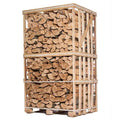 Palette de bois de chauffage sec étuvé Briand Combustibles, 50 cm, 2,5 stères, visible en pile pour cheminée ou chauffage.