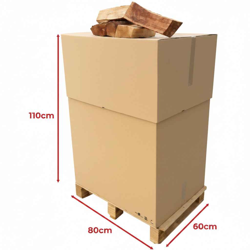 Bois de chauffage Briand Combustibles, 25 cm, très sec, étuvé, en vrac de 0,5 m³, prêt à brûler efficacement.