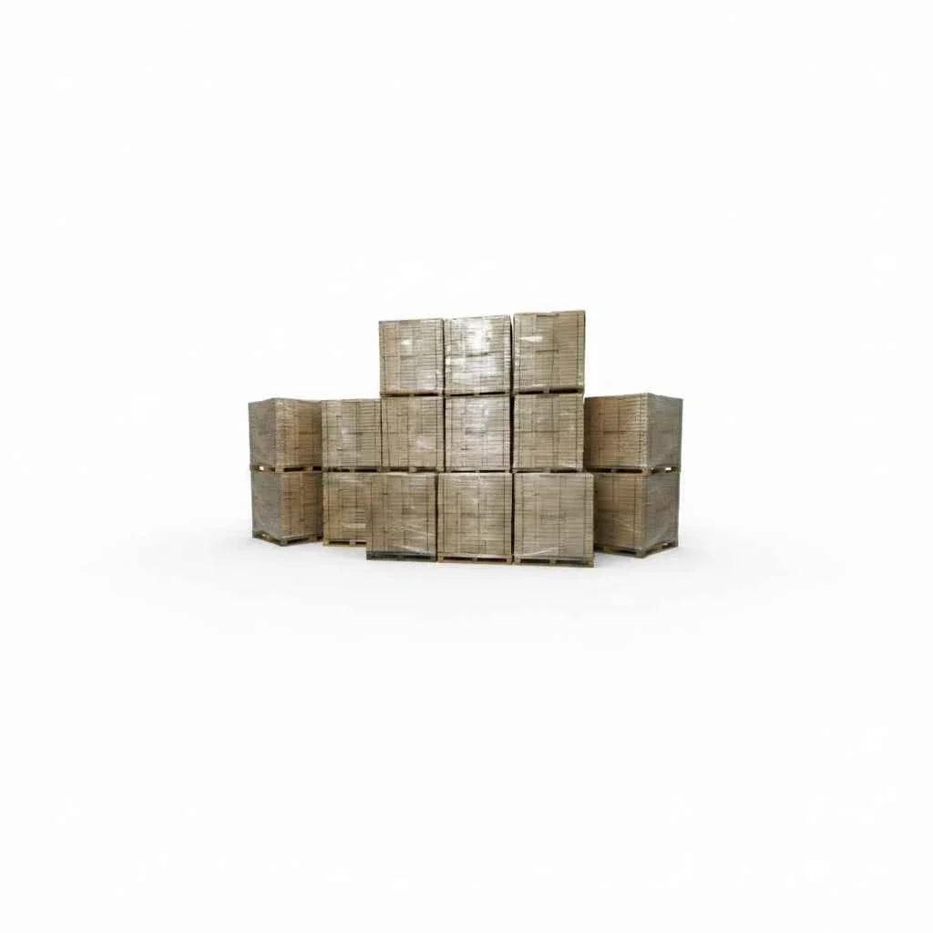 Briquettes de bois compressé Briand Combustibles, bois densifié 100 % hêtre, palette de 750 kg pour chauffage.