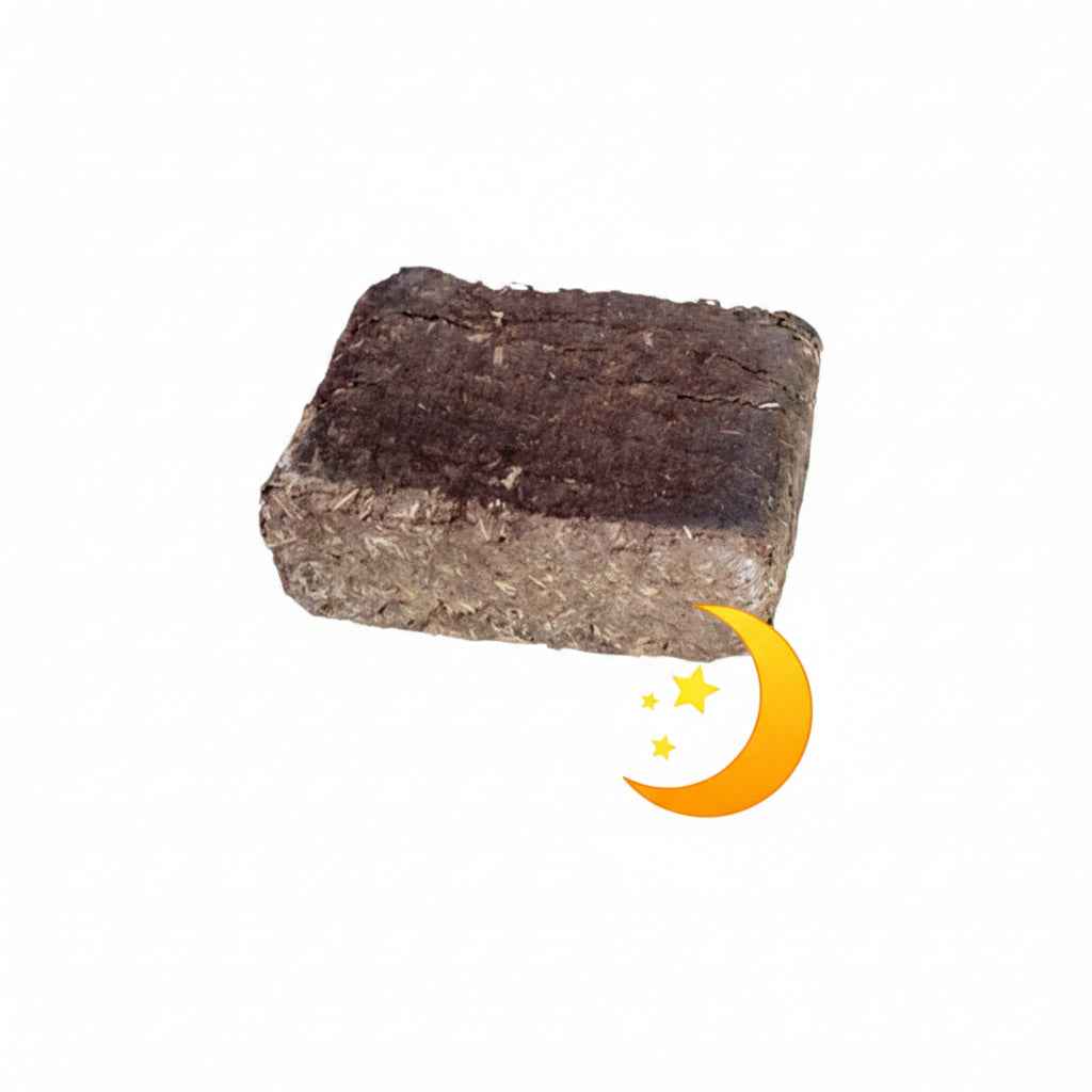 Briquettes de bois compressé Briand Combustibles, longue durée spéciale nuit, palette de 268 kg, bois densifié pour chauffage.